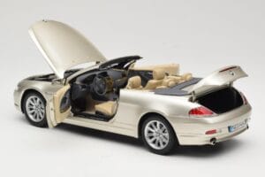 BMW 6 Series E64 Cabriolet Mineral Silver Metallic Kyosho 1:18 80430153437 Diecast - image 6 of 9