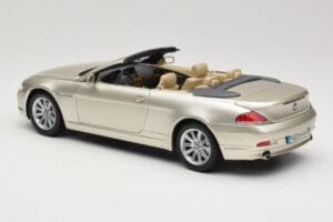 BMW 6 Series E64 Cabriolet Mineral Silver Metallic Kyosho 1:18 80430153437 Diecast - image 8 of 9