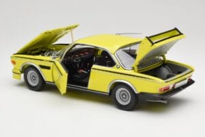 BMW 3.0 CSL E9 Yellow Minichamps 1:18 180029028 Diecast - image 5 of 8