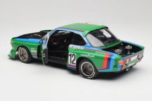 BMW 3.5 CSL E9 Gruppe 5 #12 H. Quester / G. Nilsson Zeltweg Winner 1976 Minichamps 1:18 180762012 Diecast - image 5 of 8