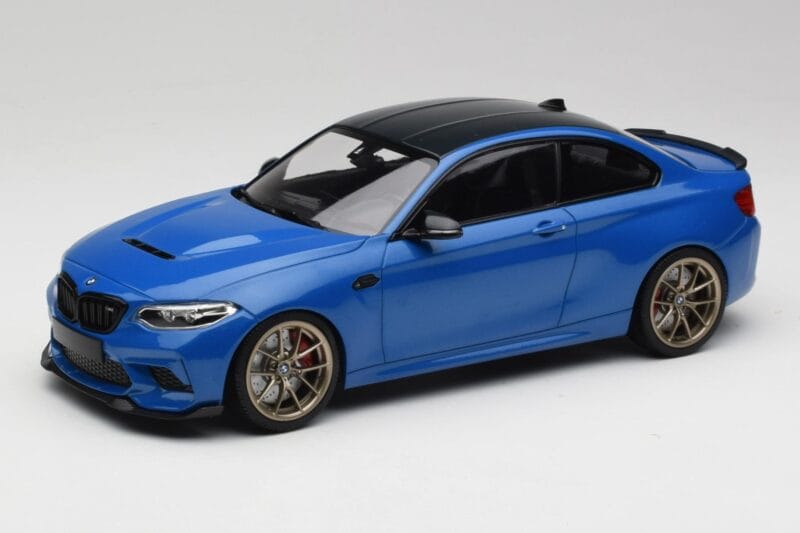BMW M2 F87 CS Misano Blue & Gold Wheels Minichamps 1:18 155021027 Diecast