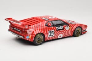 BMW M1 BASF GS Sport #35 H-J. Stuck / H. Heyer 6 Hours of Silverstone 1981 Minichamps 1:18 155812935 Diecast - image 2 of 6