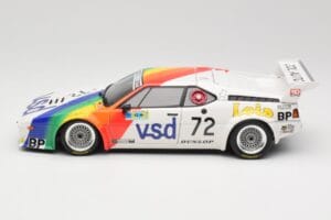BMW M1 #72 BMW France Zol Auto B. Rousselot / J. Servanin 24 Hours of Le Mans 1981 Minichamps 1:18 180812972 Diecast - image 4 of 8