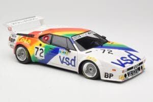 BMW M1 #72 BMW France Zol Auto B. Rousselot / J. Servanin 24 Hours of Le Mans 1981 Minichamps 1:18 180812972 Diecast - image 6 of 8