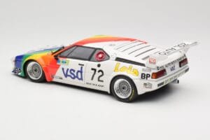 BMW M1 #72 BMW France Zol Auto B. Rousselot / J. Servanin 24 Hours of Le Mans 1981 Minichamps 1:18 180812972 Diecast - image 7 of 8