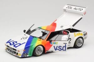 BMW M1 #72 BMW France Zol Auto B. Rousselot / J. Servanin 24 Hours of Le Mans 1981 Minichamps 1:18 180812972 Diecast - image 8 of 8
