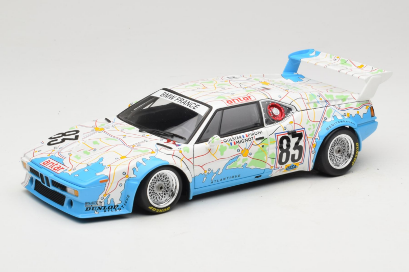 BMW M1 Carte de France #83 D. Pironi / D. Quester 24 Hours of Le Mans 1980 Minichamps 1:18 180802983 Diecast