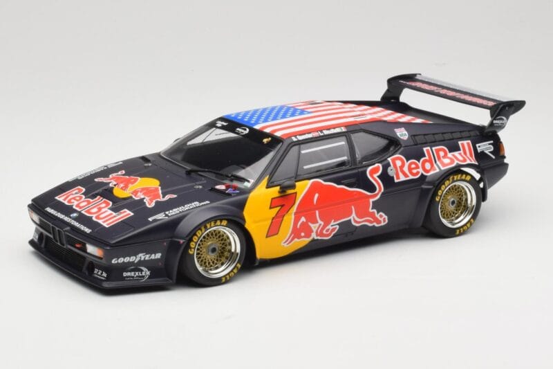 BMW M1 Group B Team Red Bull #7 D. Quester / A. Riccitelli Class Winners HSR Daytona Classic 2017 Minichamps 1:18 155172907 D