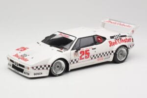 BMW M1 #25 Red Lobster D. Cowart / K. Miller LA Times GP Riverside 1981 Minichamps 1:18 180812925 Diecast