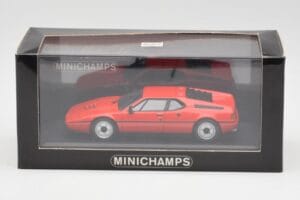 BMW M1 Red Minichamps 1:43 430025022 Diecast - image 4 of 4