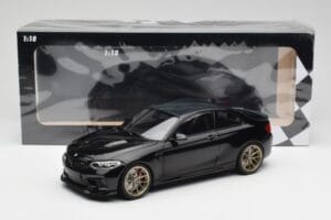 BMW M2 CS F87 Black Metallic With Gold Wheels Minichamps 1:18 155021021 Diecast - image 6 of 6