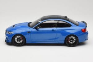 BMW M2 CS F87 Blue Metallic With Black Wheels Minichamps 1:18 155021022 Diecast - image 5 of 6