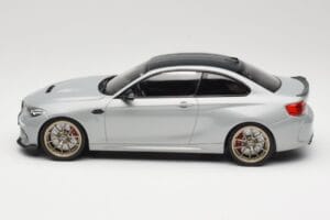 BMW M2 CS F87 Silver with Gold Wheels Minichamps 1:18 155021028 Diecast - image 3 of 6