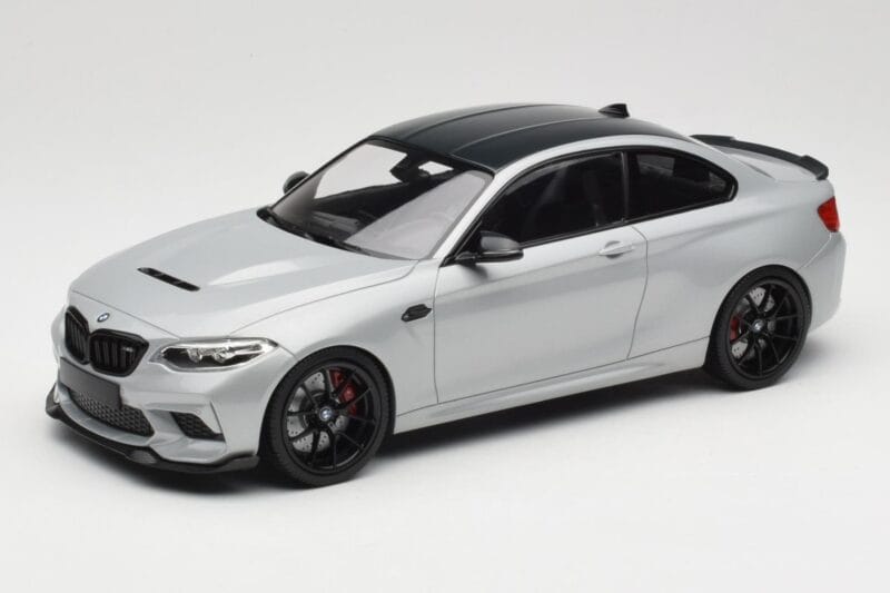 BMW M2 F87 CS Hockenheim Silver Black Wheels Minichamps 1:18 155021024 Diecast