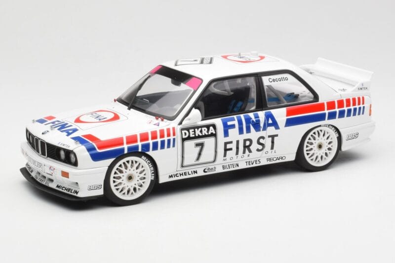 BMW M3 E30 #7 Fina J. Cecotto DTM 1992 AUTOart 1:18 89246 Diecast