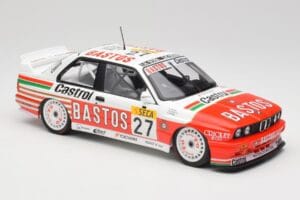 BMW M3 E30 #27 Bigazzi Team S. Soper / A. Hahne 4th Place 24 Hours of Spa 1990 Minichamps 1:18 155902027 Diecast - image 4 of 6