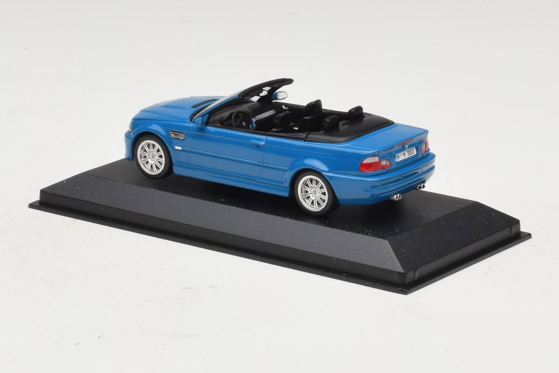 1/43  M3 カブリオレ E46 モデルカー 特注品 ブルー bmw-m3-e46-cabrio-blue-