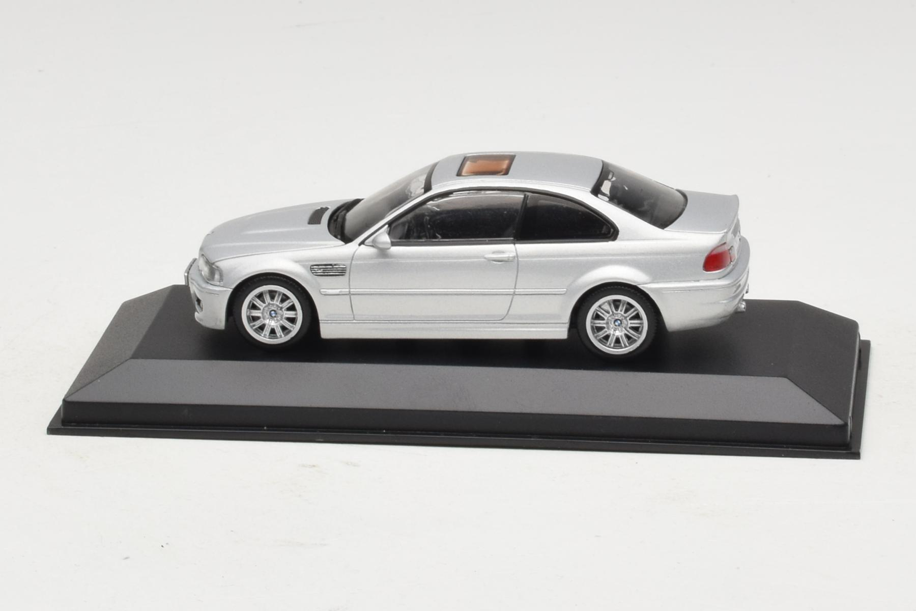 【希少】Minichamps  M3 クーペ(E46) 1/43 シルバー Minichamps BMW M3 E46 1:43 Silver Coupe Diecast