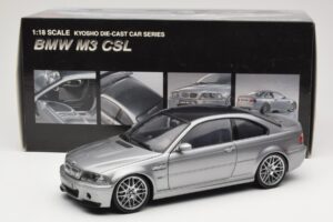 BMW M3 E46 CSL Silver Kyosho 1:18 08506S Diecast - image 8 of 8