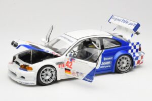 BMW M3 E46 GTR #42 J. Lehto / P. Ekblom ALMS 2001 Minichamps 1:18 100012142 Diecast - image 2 of 8