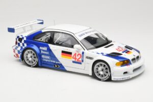 BMW M3 E46 GTR #42 J. Lehto / J. Muller ELMS 2001 Minichamps 1:18 100012192 Diecast - image 6 of 8