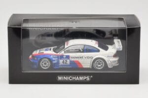 BMW M3 E46 GTR #42 P. Muller / J. Muller / H-J. Stuck / P. Lamy ADAC 24h Nurburgring 2004 Minichamps 1:43 BMW001 Diecast - image 4 of 4