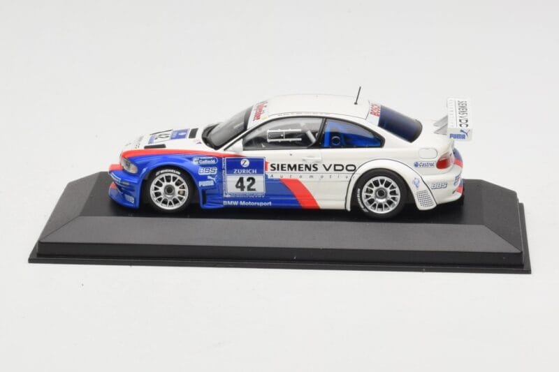 BMW M3 E46 GTR #42 P. Muller / J. Muller / H-J. Stuck / P. Lamy ADAC 24h Nurburgring 2004 Minichamps 1:43 BMW001 Diecast