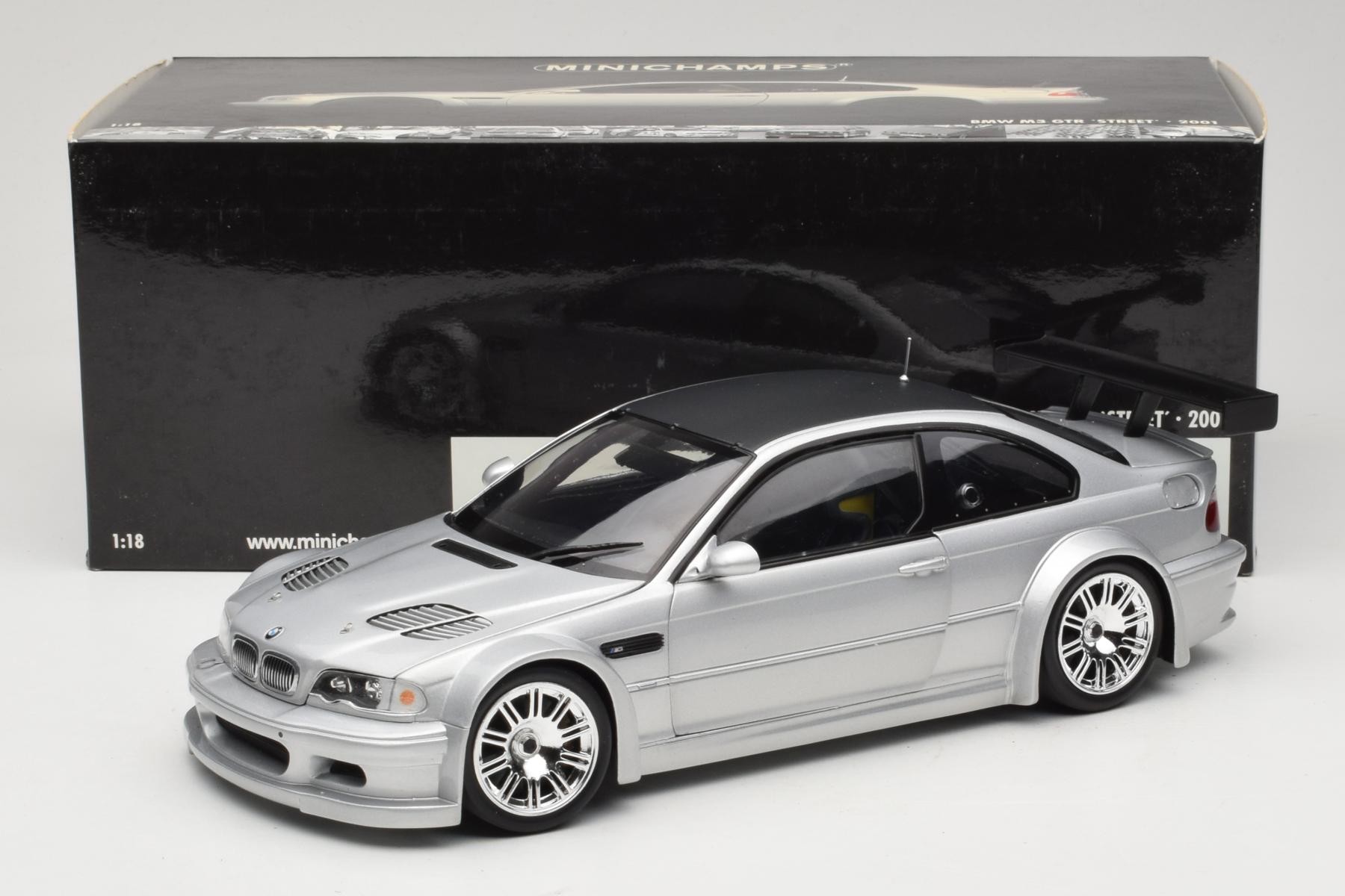 Minichamps BMW M3 E46 GTR Street 1:18 Silver