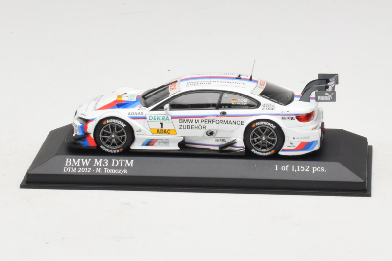 BMW M3 E92 #1 M. Tomczyk BMW Team RMG DTM Champion 2012 Minichamps 1:43 410122201 Diecast