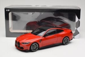 BMW M4 F82 Imola Red Metallic Minichamps 1:18 155020121 Diecast - image 6 of 6