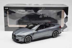 BMW M4 G82 Cabriolet Grey Metallic Minichamps 1:18 155021034 Diecast - image 6 of 6