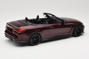 BMW M4 G83 Cabrio Red Metallic Minichamps 1:18 155021032 Diecast - image 2 of 6