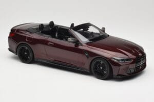 BMW M4 G83 Cabrio Red Metallic Minichamps 1:18 155021032 Diecast - image 4 of 6