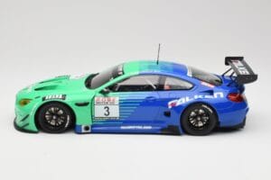 BMW M6 GT3 F13 #3 Falken Motorsports P. Düsseldorf / J. Müller VLN Winner Heat 4 2017 Minichamps 1:18 153172693 Diecast - image 3 of 6
