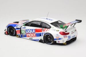 BMW M6 GT3 F13 #96 Turner Motorsport B. Auberlen / R. Foley Class Winner Petit Le Mans 2019 Minichamps 1:18 153192696 Diecast - image 5 of 6