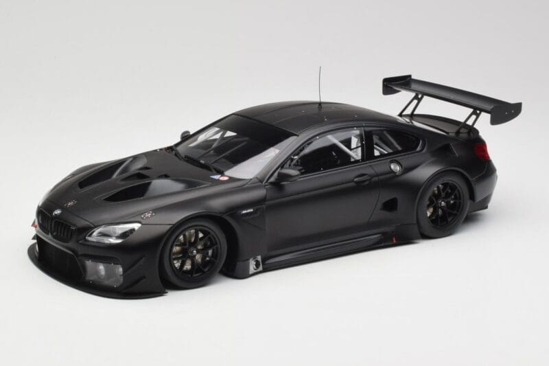 BMW M6 GT3 F13 Plain Body Version Matte Black Minichamps 1:18 155162610 Diecast