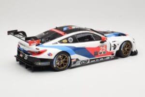 BMW M8 GTE Team RLL C. De Phillippi / B. Auberlen 2nd in Class 12 Hours of Sebring 2018 Minichamps 1:18 155182925 Diecast - image 2 of 6