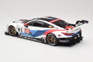 BMW M8 GTE Team RLL C. De Phillippi / B. Auberlen 2nd in Class 12 Hours of Sebring 2018 Minichamps 1:18 155182925 Diecast - image 5 of 6
