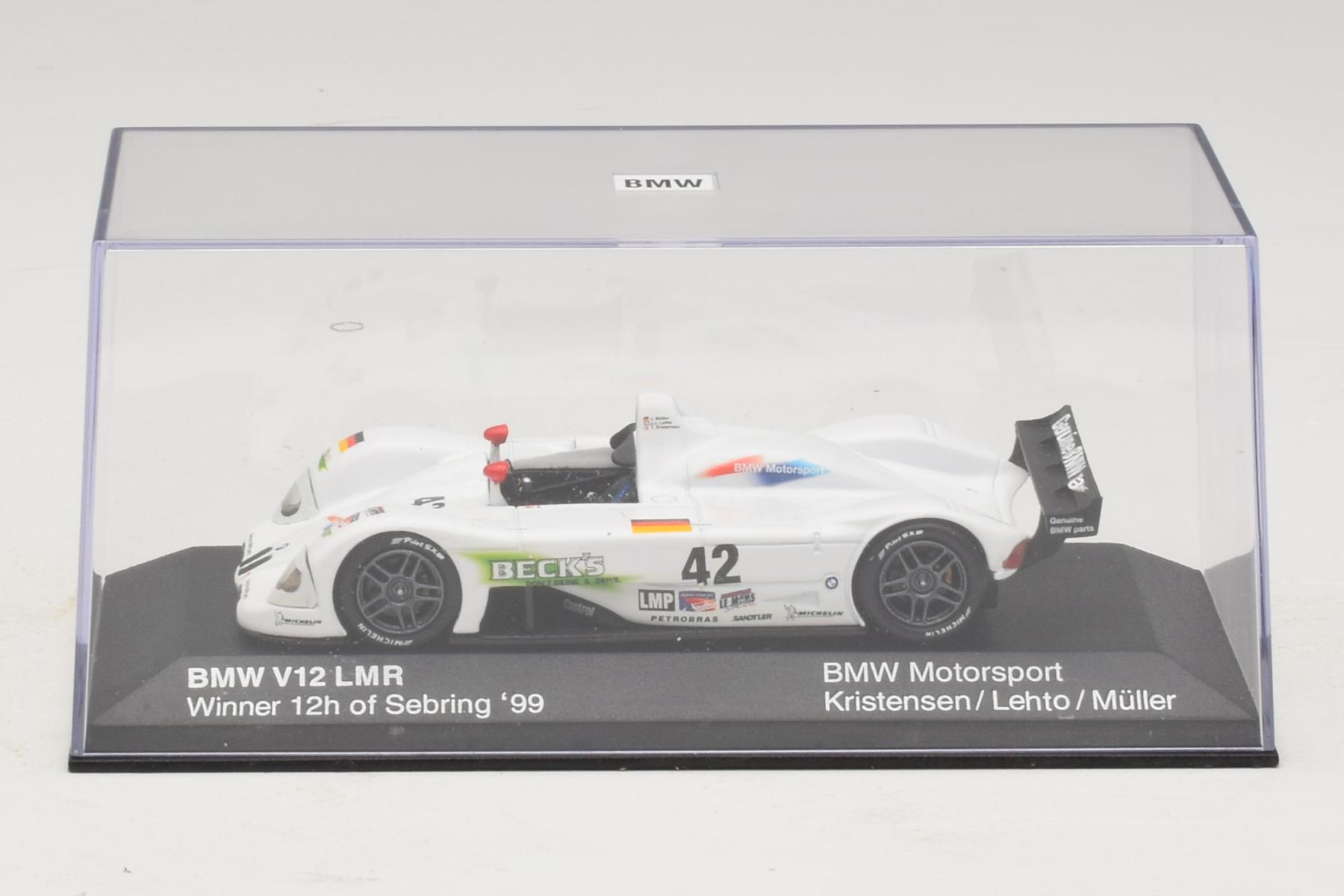 43 ミニチャンプス  V12 LMR 1999 ル・マン Minichamps BMW V12 LMR 1:43 Le Mans 1999 #42