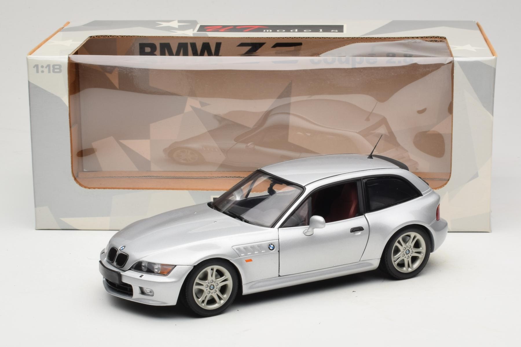 UT Models BMW Z3 Coupe 2.8 Silver 1:18 Diecast
