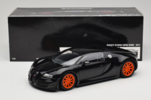 Bugatti Veyron Super Sport Black Metallic Minichamps 1:18 100110842 Diecast - image 8 of 8