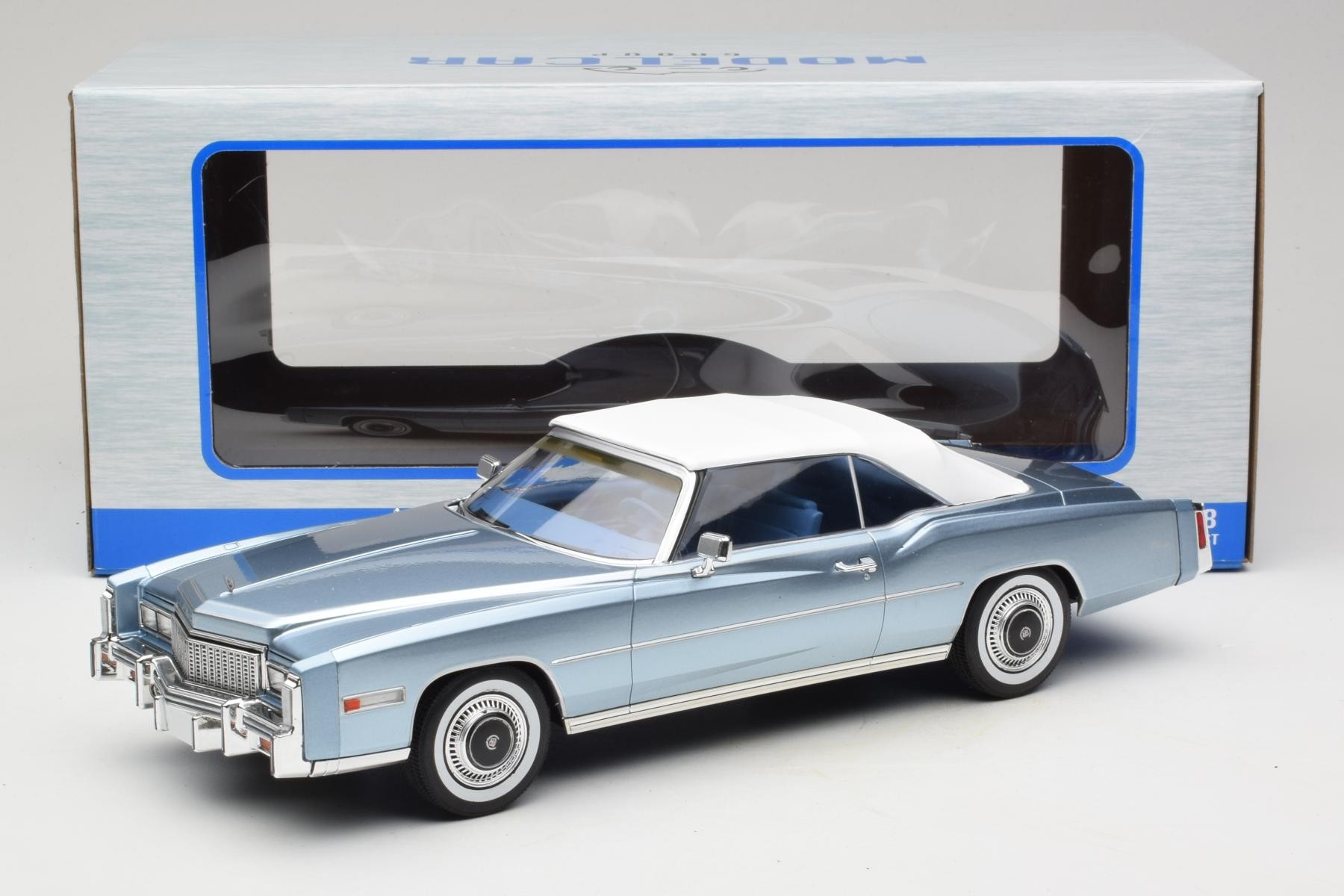 Cadillac Eldorado Convertible 1976 1:18 Diecast Blue