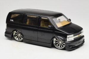 Chevrolet Astro Van Tuned Black Jada 1:18 63122 Diecast - image 6 of 8