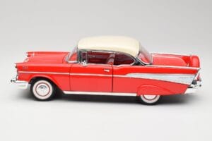 Chevrolet Bel Air Matador Red & India Ivory Road Legends 1:18 92109 Diecast - image 4 of 8