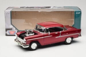 Chevrolet Bel Air Red Motormax 1:18 73100TC-M1 Diecast - image 8 of 8