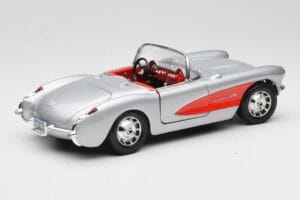 Chevrolet Corvette C1 Silver Bburago 1:18 3034 Diecast - image 3 of 8
