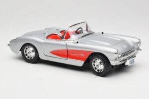 Chevrolet Corvette C1 Silver Bburago 1:18 3034 Diecast - image 6 of 8