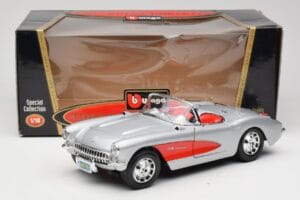 Chevrolet Corvette C1 Silver Bburago 1:18 3034 Diecast - image 8 of 8