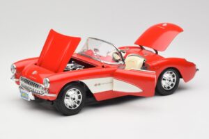 Chevrolet Corvette C1 Roadster Red Bburago 1:18 3024 Diecast - image 2 of 8