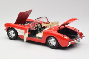 Chevrolet Corvette C1 Roadster Red Bburago 1:18 3024 Diecast - image 5 of 8